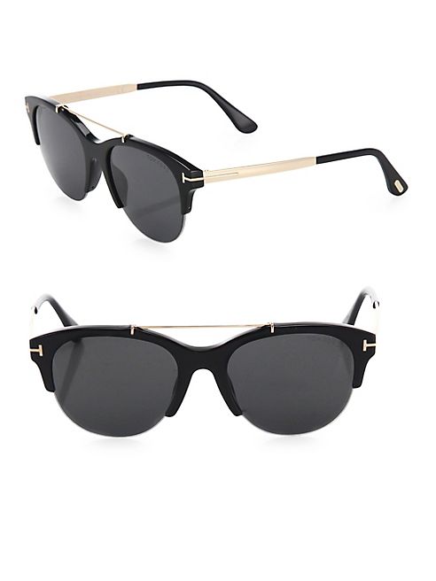 Tom Ford Eyewear - Adrenne 55MM Round Sunglasses