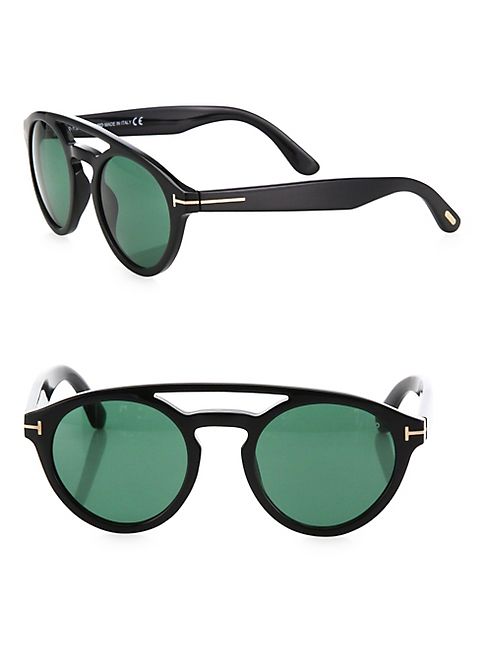 Tom Ford Eyewear - Clint 50MM Round Sunglasses