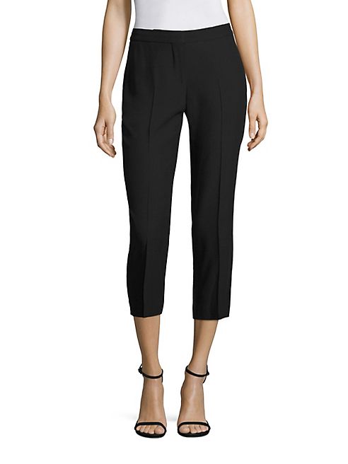 Alexander McQueen - High-Waisted Stretch Leaf Crepe Pants