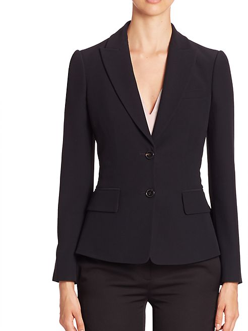 Alexander McQueen - Grain Du Poudre Peplum Blazer