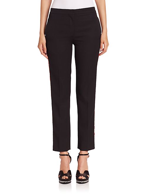 Alexander McQueen - Grain Du Poudre Striped Pants