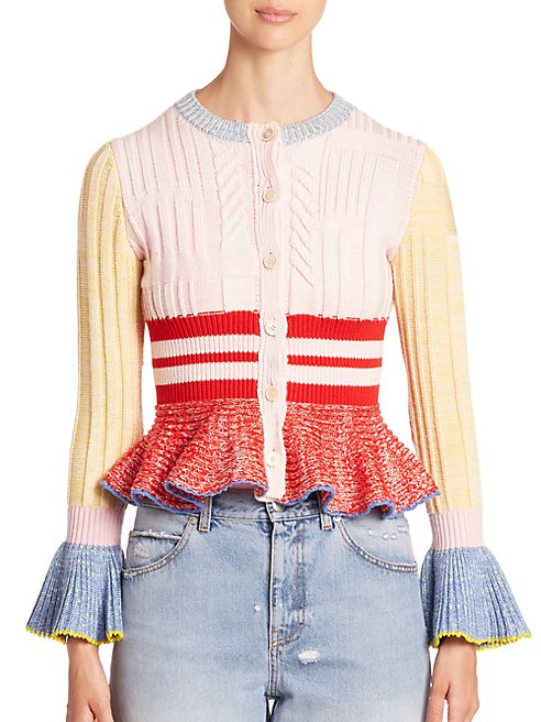 Alexander McQueen - Knit Peplum Cardigan