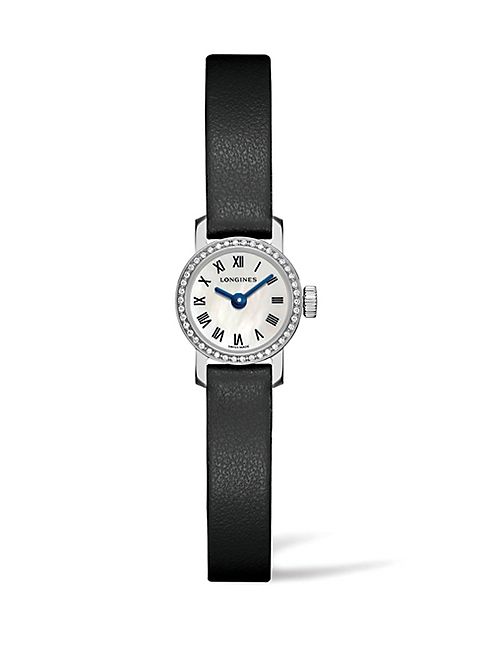 Longines - MIni Diamond, Mother-Of-Pearl & Stainless Steel Watch