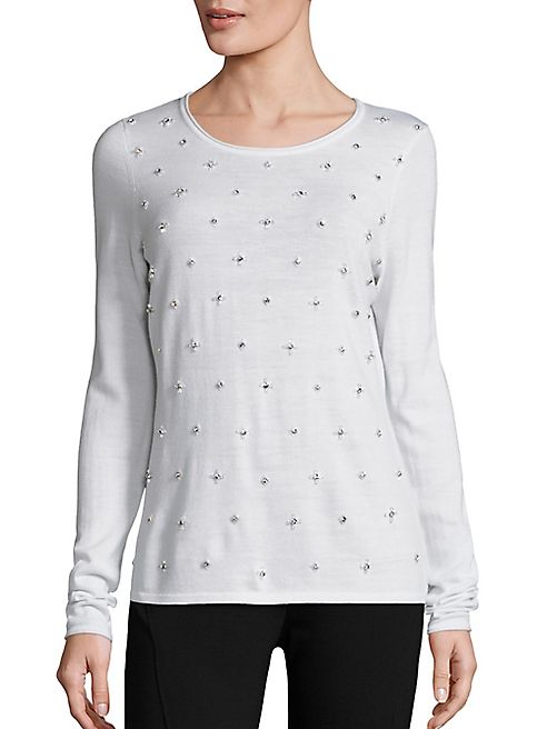 Elie Tahari - Miranda Embellished Sweater