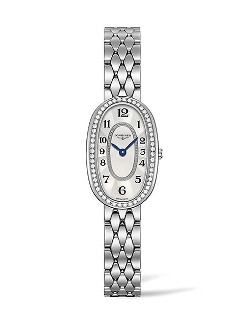 Longines - Symphonette Diamond, Mother-Of-Pearl & Stainless Steel Watch