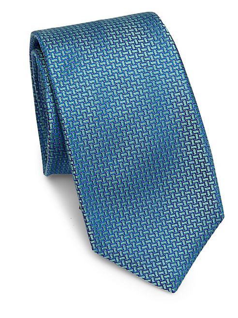 Kiton - Basketweave Silk Tie