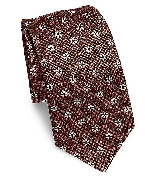 Kiton - Floral Jacquard Silk Tie