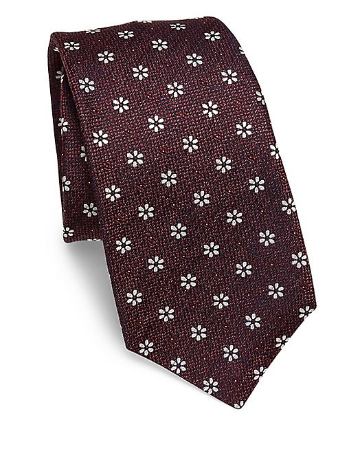 Kiton - Floral Jacquard Silk Tie