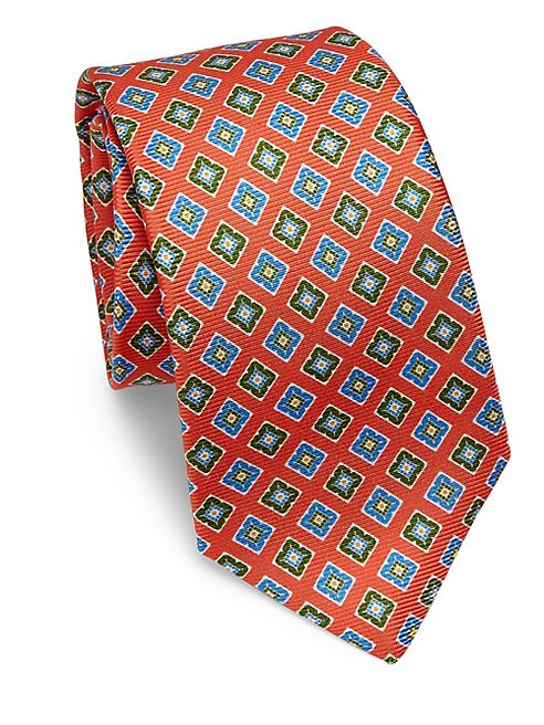 Kiton - Square Medallion Silk Tie