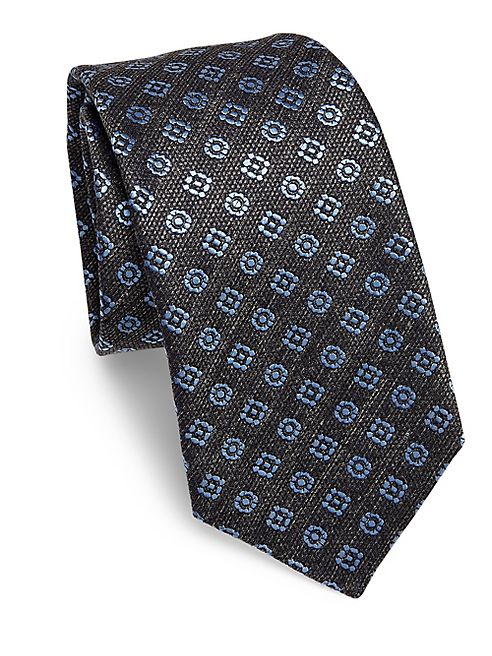 Kiton - Floral Double Silk Tie