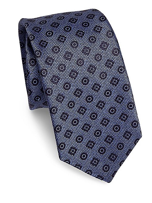 Kiton - Floral Double Silk Tie