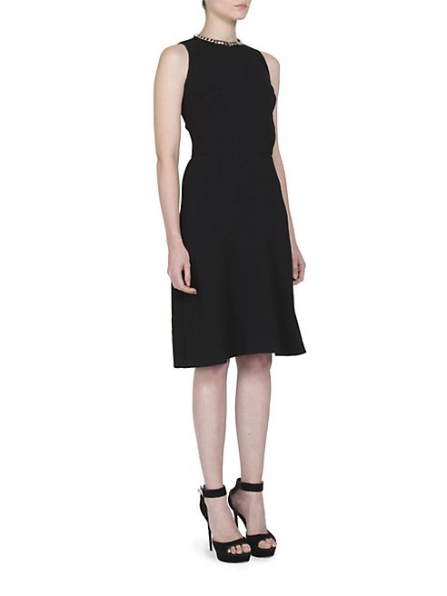 Givenchy - Chain Neck-Detail Sleeveless Dress