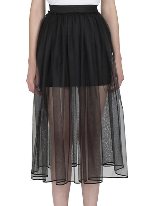 Givenchy - Tulle-Overlay Mini Skirt