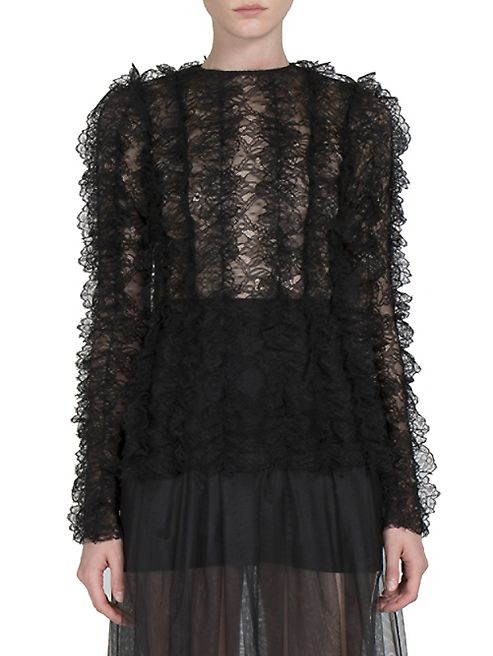 Givenchy - Ruffled Lace Blouse