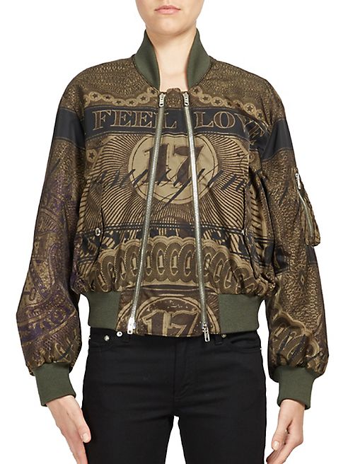 Givenchy - Dollar Bill-Print Bomber Jacket