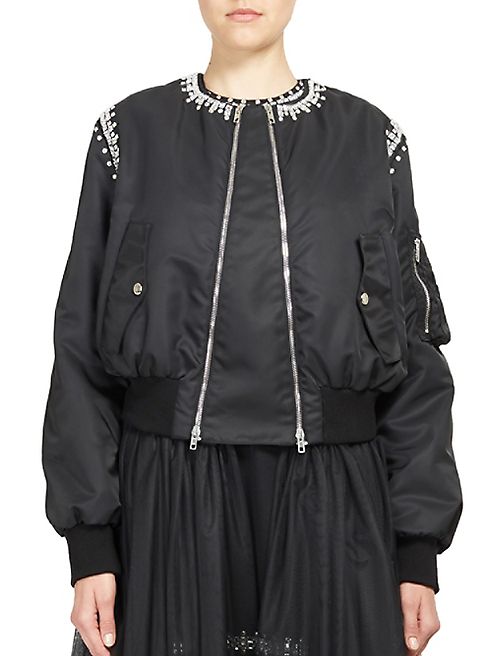 Givenchy - Crystal-Detail Bomber Jacket