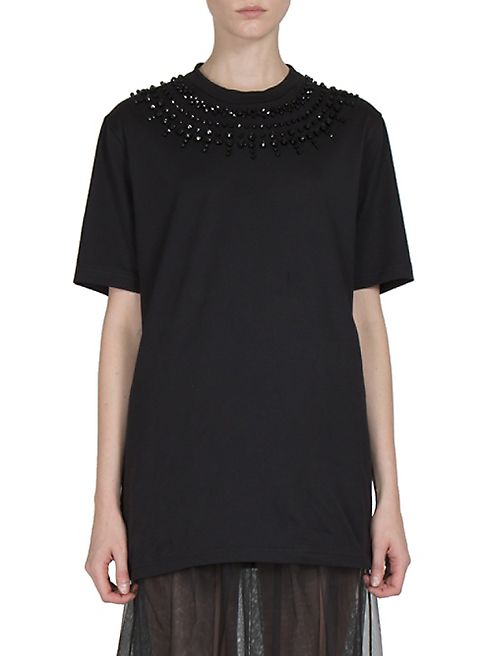 Givenchy - Crystal-Embellished Cotton Tee