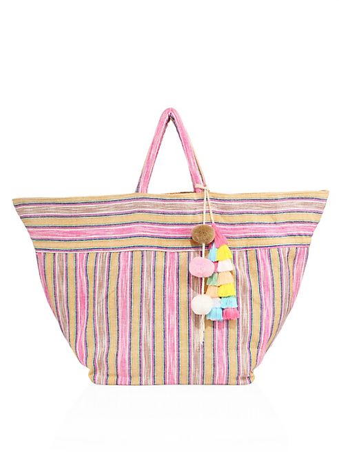 JADEtribe - Large Samui Stripe Beach Bag