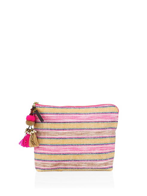 JADEtribe - Samui Neon Stripe Zip Pouch