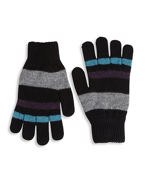 Paul Smith - Striped Lambswool Gloves