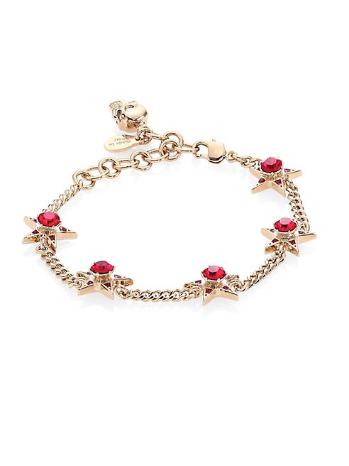 Alexander McQueen - Star Skull Crystal Chain Bracelet