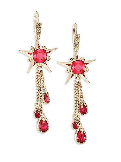 Alexander McQueen - Star Skull Crystal Drop Earrings