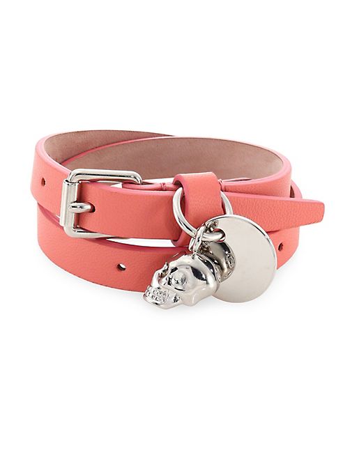 Alexander McQueen - Leather Double Wrap Bracelet