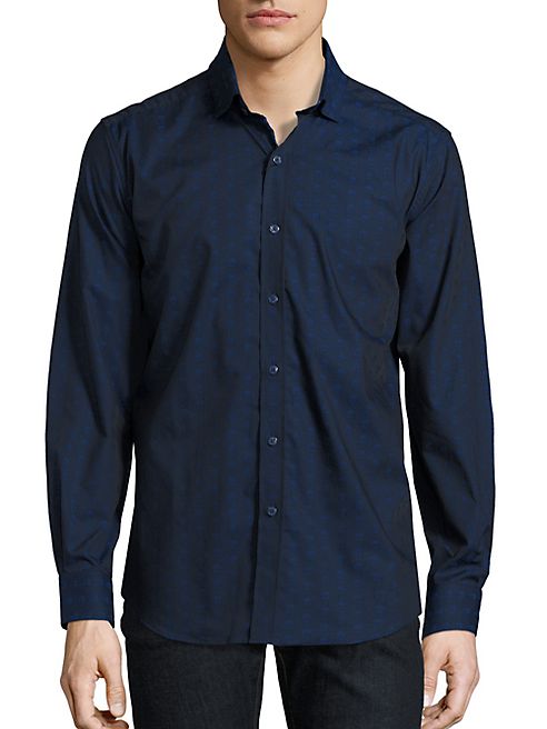 Robert Graham - Skull Print Cotton Shirt