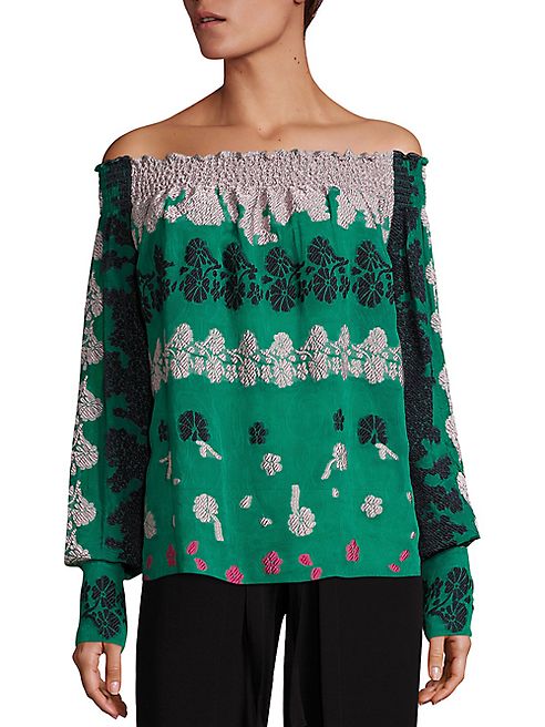 Yigal Azrouel - Daisy Fil Coupe Off-The-Shoulder Top