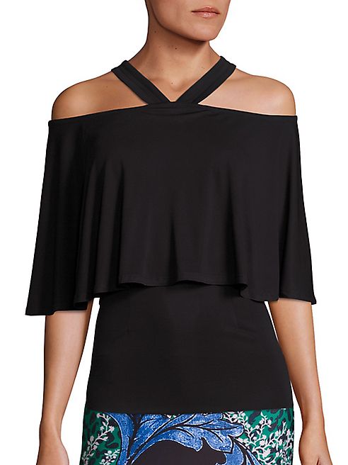 Yigal Azrouel - Matte Jersey Cold-Shoulder Top