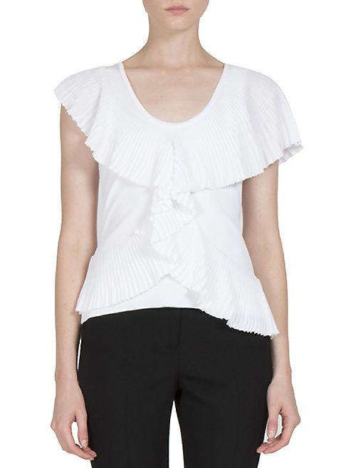 Givenchy - Pleated Ruffle Top