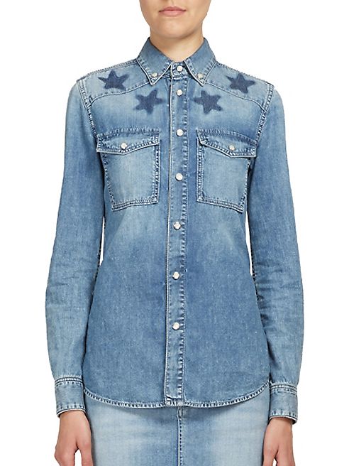 Givenchy - Star-Detail Denim Shirt