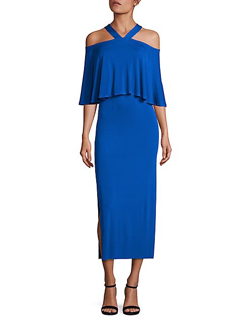 Yigal Azrouel - Cold-Shoulder Matte Jersey Long Dress