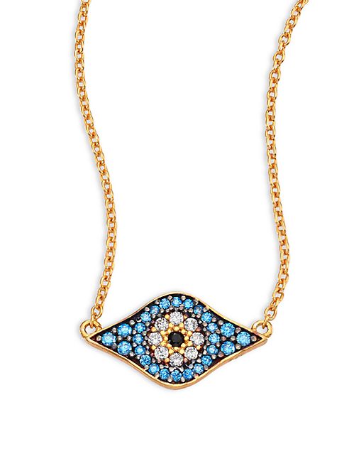 IAM by Ileana Makri - Kitten Eye Crystal Pendant Necklace