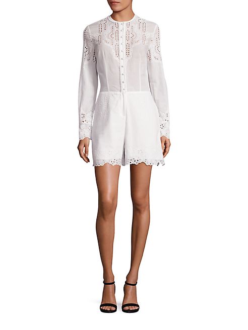 Yigal Azrouel - Embroidered Cotton Romper