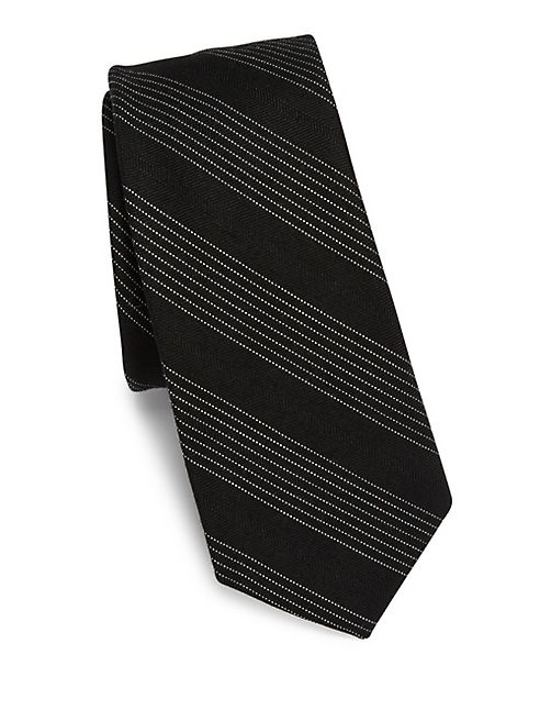 Saks Fifth Avenue Collection - Modern Tudor Striped Wool Tie