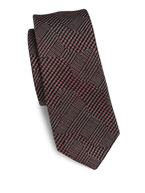 Saks Fifth Avenue Collection - Modern Craig Geometric Silk & Wool Blend Tie