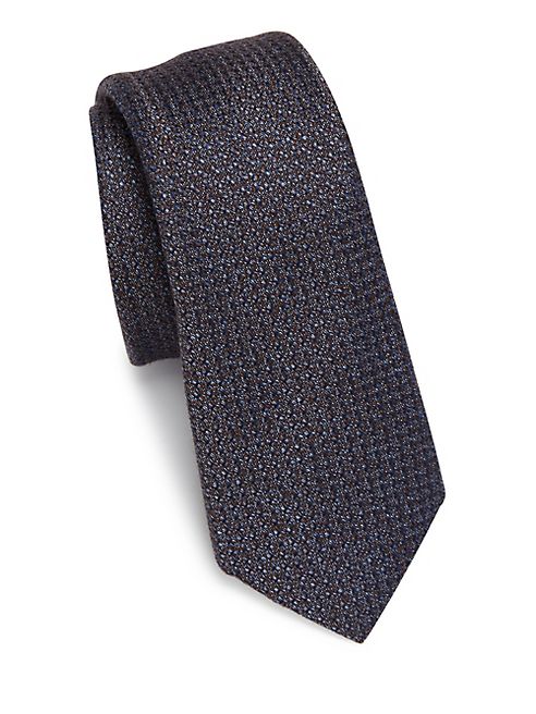 Saks Fifth Avenue Collection - Modern Chelsea Textures Silk & Wool Blend Tie