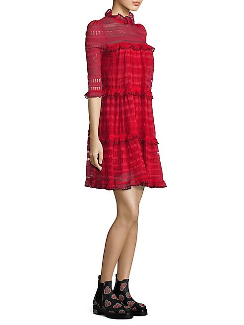 Alexander McQueen - Ruffled Knit Dress