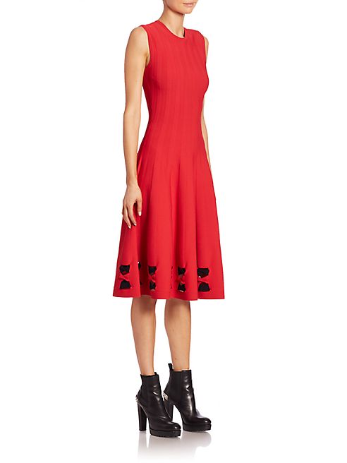 Alexander McQueen - Twist Hem Knit Midi Dress