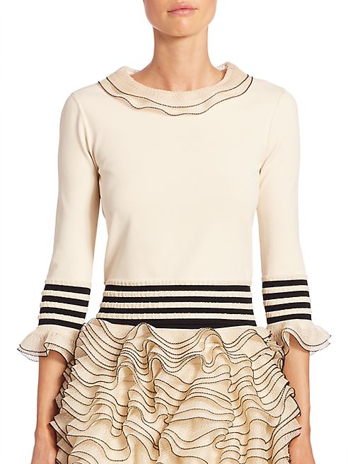 Alexander McQueen - Tiered Ruffle Knit Sweater