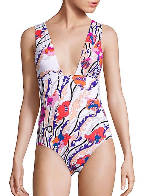 Emilio Pucci - One-Piece Ranuncoli Print Swimsuit