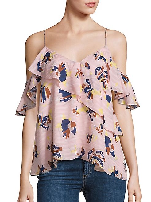 Tanya Taylor - Abstract Floral Chiara Top