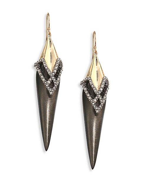 Alexis Bittar - Crystal-Encrusted Lucite Drop Earrings