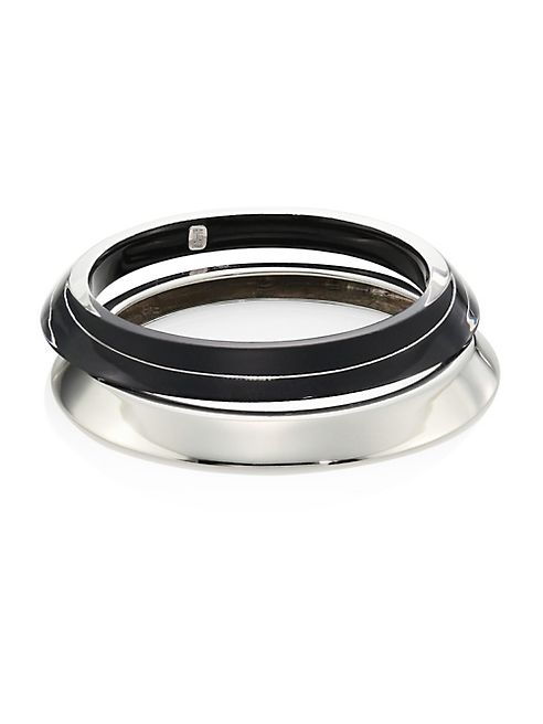 Alexis Bittar - Two-Part Angled Lucite Bangle Bracelets