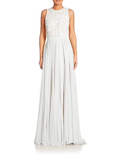 ELIE SAAB - Embellished Silk Gown