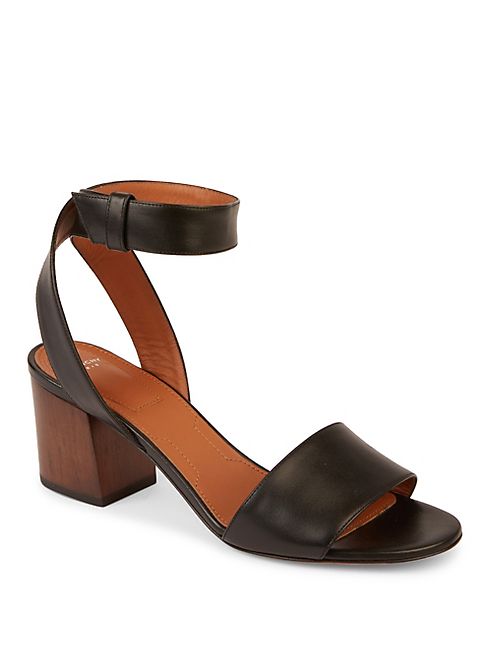 Givenchy - Paris Leather Block Heel Sandals