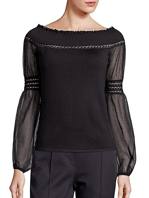 Elie Tahari - Rita Merino Wool Sweater