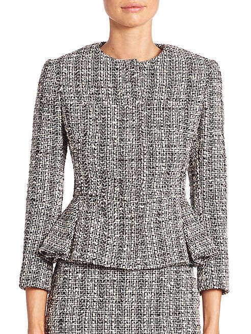 Alexander McQueen - Tweed Peplum Jacket