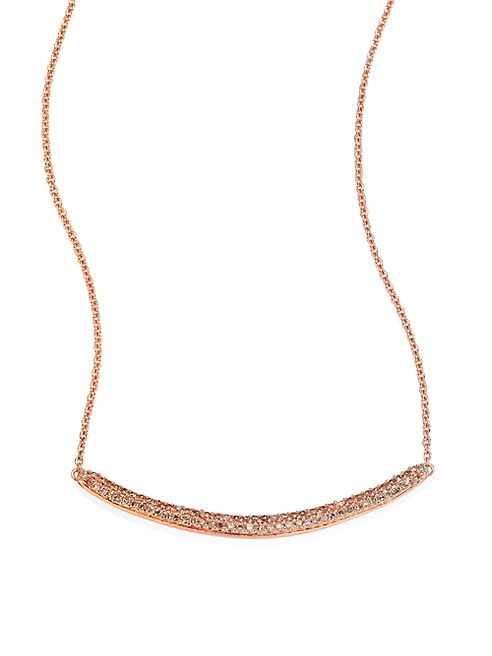 Monica Vinader - Skinny Curve Diamond Necklace